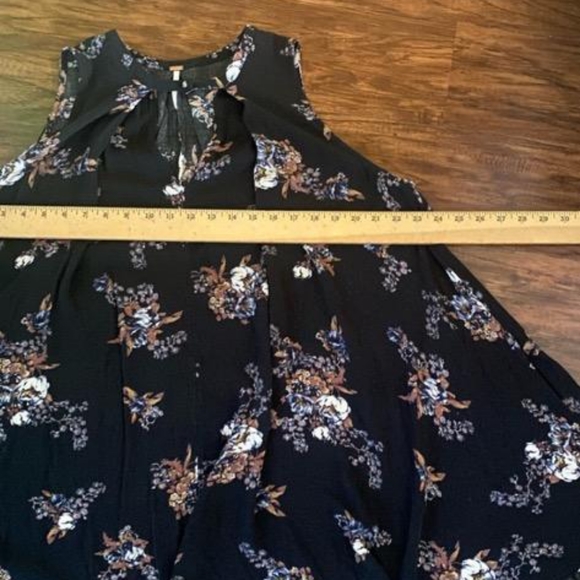 Free People Floral Keyhole Swing Mini Dress - Picture 6 of 10